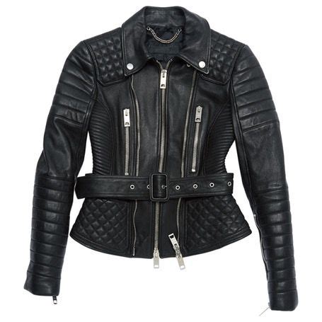 burberry prorsum black leather jacket|Burberry her fragrance.